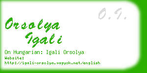 orsolya igali business card